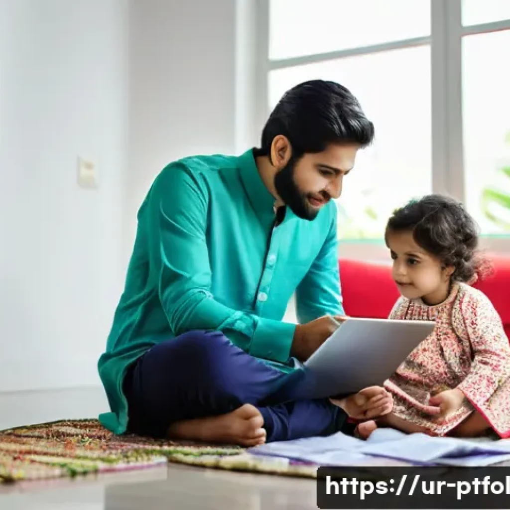 보험 포트폴리오 관리 시 유의사항 - Aspiration for Family Security and Life Stage Planning**
A serene image featuring a young Pakistani...