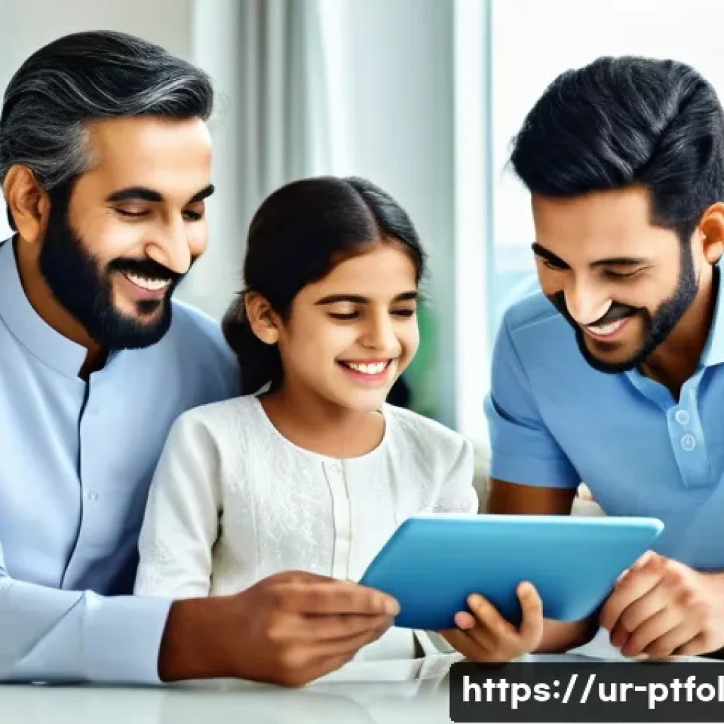 보험 포트폴리오 최적화의 개념 이해하기 - **Prompt 1: Modern Family Financial Security and Takaful Planning**
A happy and vibrant Pakistan...