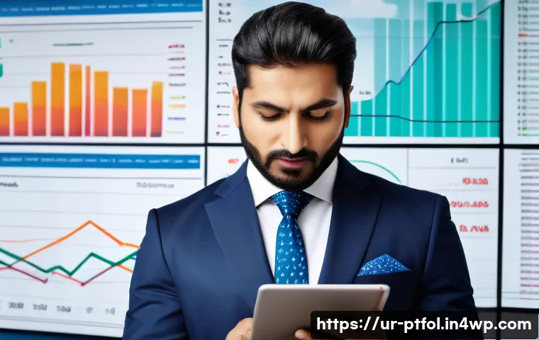 보험 상품의 성격에 따른 포트폴리오 최적화 - A professional Urdu-speaking businessman reviewing a diverse insurance portfolio on a sleek digital ...