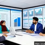 Home 23 보험 포트폴리오의 위험 요소와 해결 방안 - A professional South Asian family consulting with a financial advisor in a modern office setting, su...